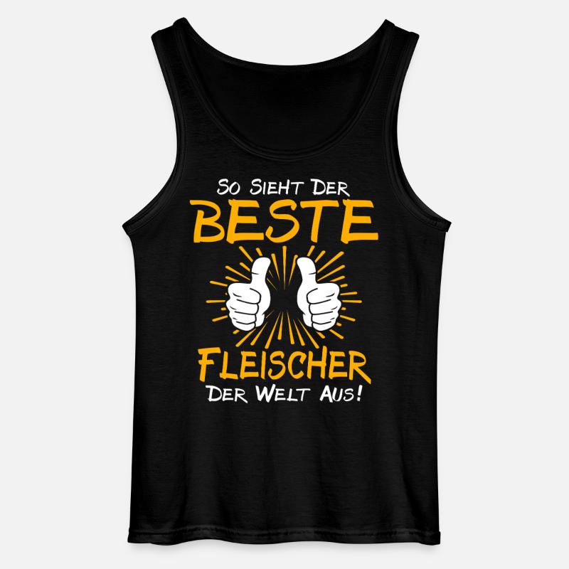 Fleischer Geschenkidee - Gildan Männer Tank Top - Schwarz