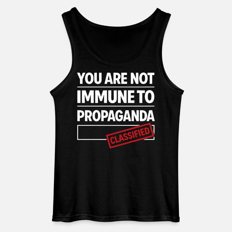 Non immune alla propaganda - Canotta da uomo Gildan - nero