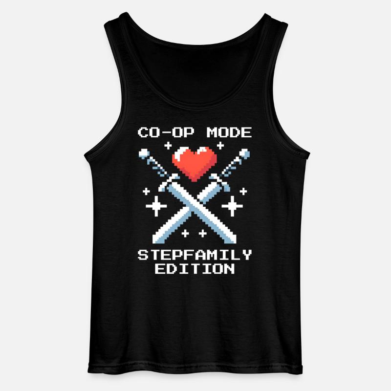 Co-Op-Modus: Stieffamilie-Edition | Patchwork - Gildan Männer Tank Top - Schwarz
