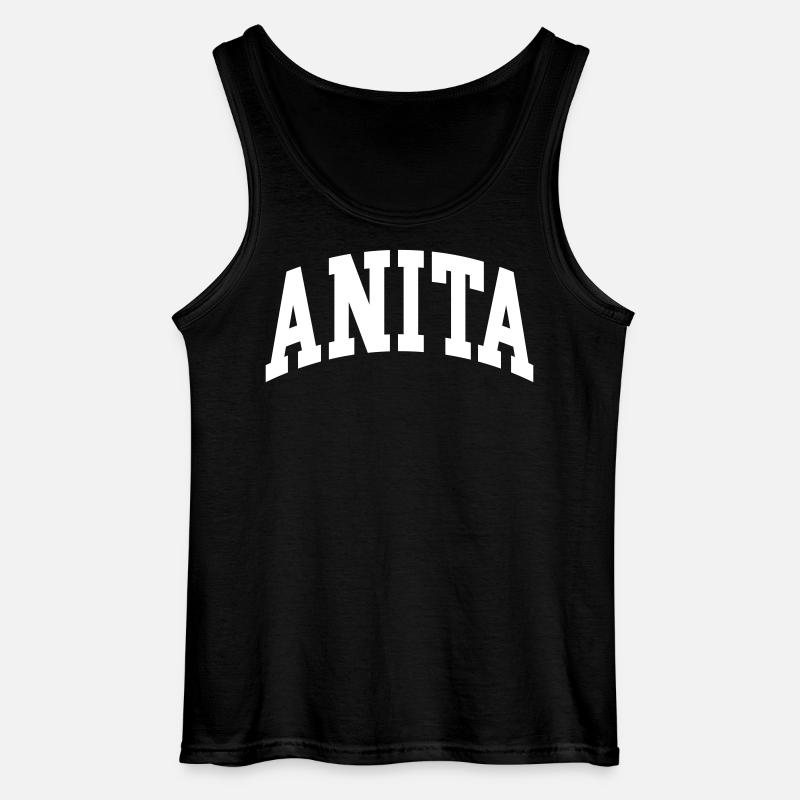 Anita - Gildan Männer Tank Top - Schwarz