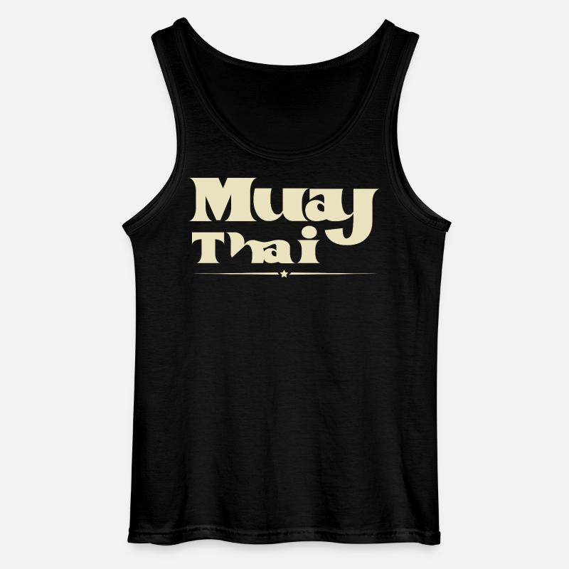 Muay Thai - Gildan Männer Tank Top - Schwarz