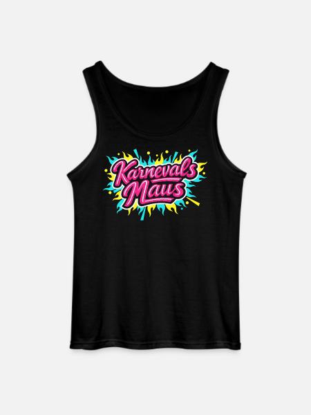 Karnevalsmaus Lustig Süß Party Geschenk - Gildan Männer Tank Top - Schwarz