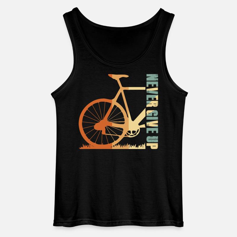 Fahrrad-Silhouette Gradient-Design - Gildan Männer Tank Top - Schwarz