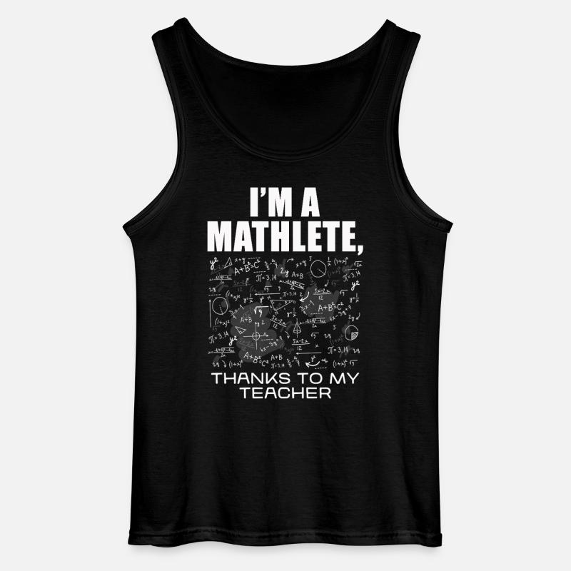 Ich bin Mathlete – Dank Lehrer - Gildan Männer Tank Top - Schwarz