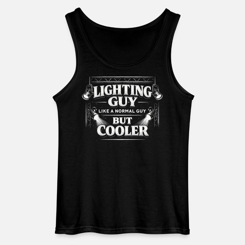 Lichttechniker Beleuchtungstechniker Lighting Guy - Gildan Männer Tank Top - Schwarz
