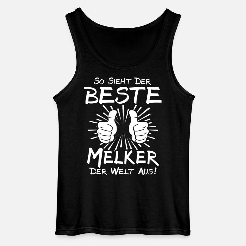 Bester Melker - Gildan Männer Tank Top - Schwarz
