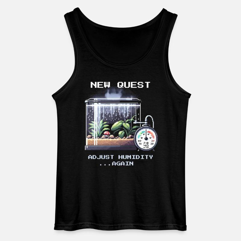 Neue Quest: Luftfeuchte regeln | Terrarium - Gildan Männer Tank Top - Schwarz