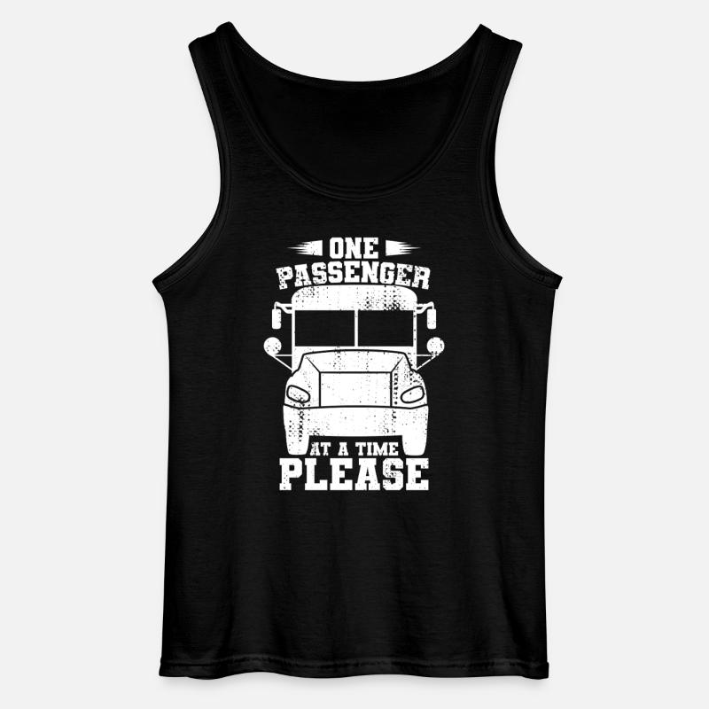 One Passenger at a Time Please - Gildan Männer Tank Top - Schwarz