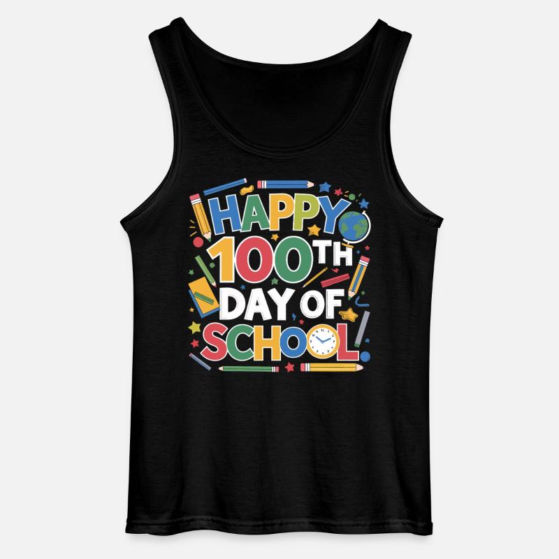 100th Day School Celebration - Gildan Männer Tank Top - Schwarz