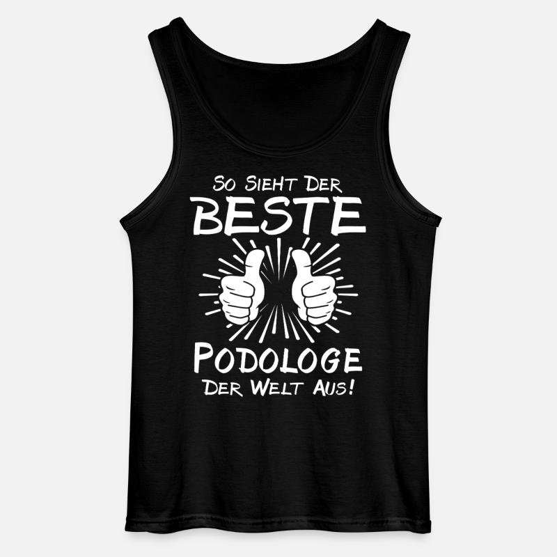 Bester Podologe - Gildan Männer Tank Top - Schwarz