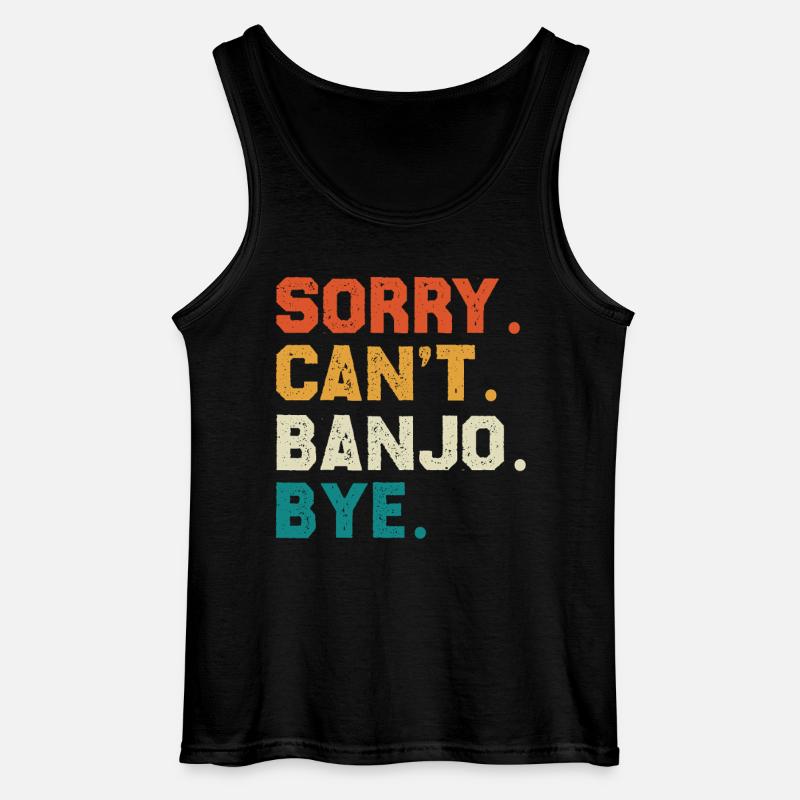 Sorry Can't Banjo Bye - Gildan Männer Tank Top - Schwarz