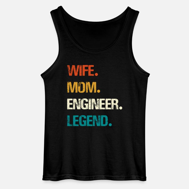 Engineer Legend – Strong Women's Technology - Gildan Men’s Tank Top - black