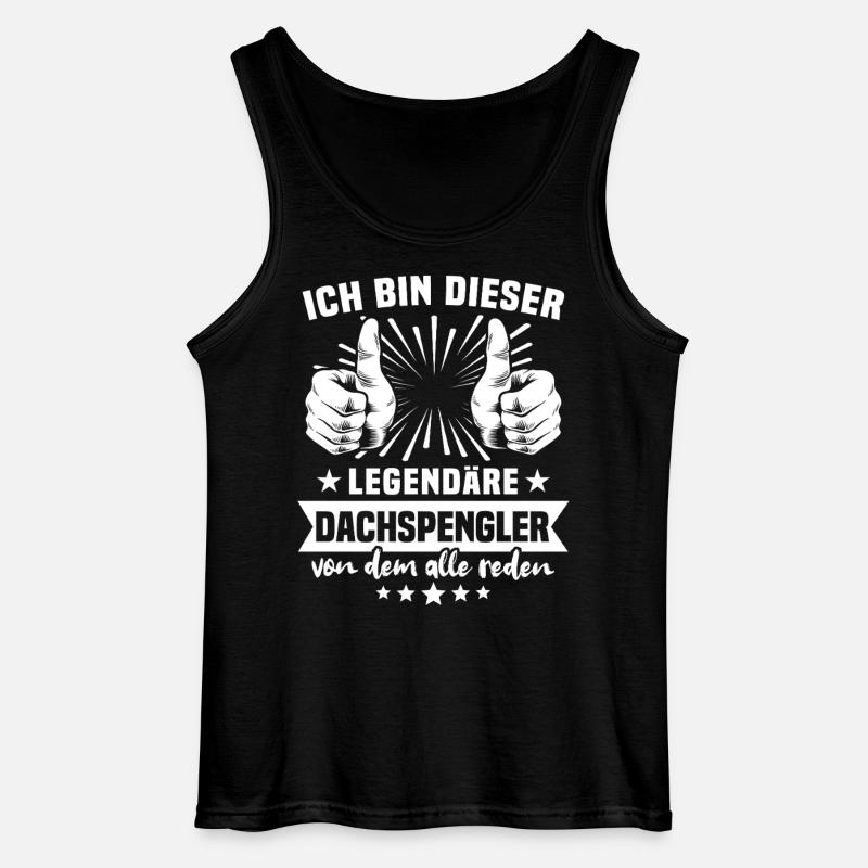 Dachspengler Legende - Gildan Männer Tank Top - Schwarz