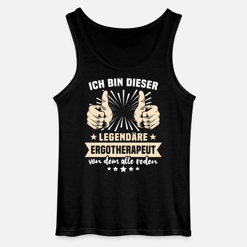 Ergotherapeut Sprüche - Gildan Männer Tank Top - Schwarz