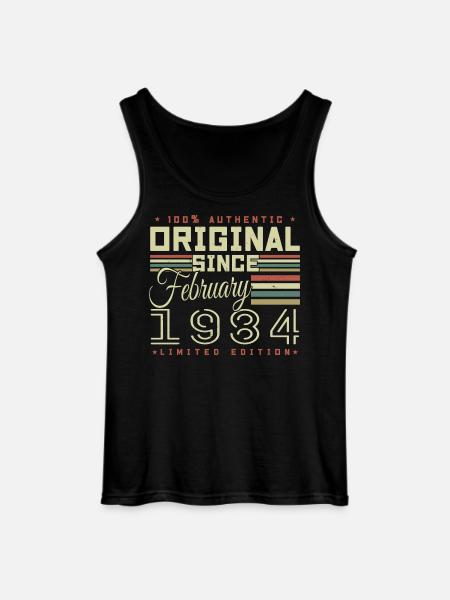 Awesome since February 1984 - Gildan Men’s Tank Top - black