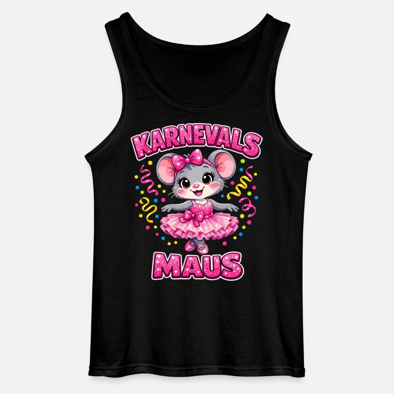 Carnival Mouse Carnival Confetti Gift - Gildan Men’s Tank Top - black