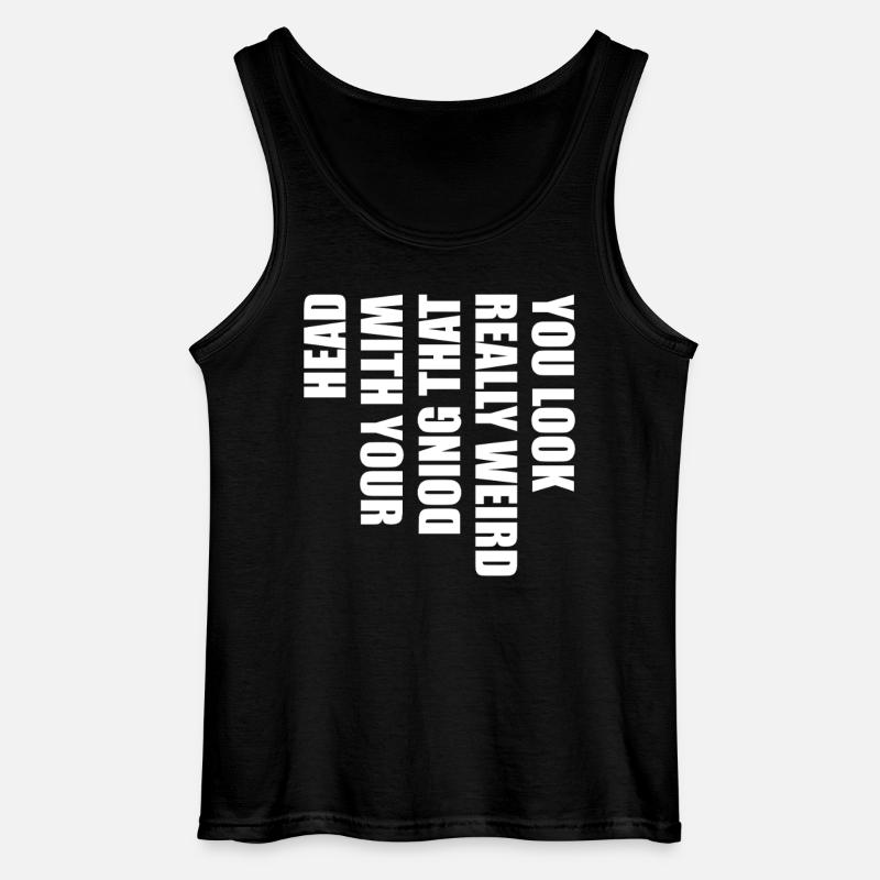 Klartext Typo Statement - Gildan Männer Tank Top - Schwarz