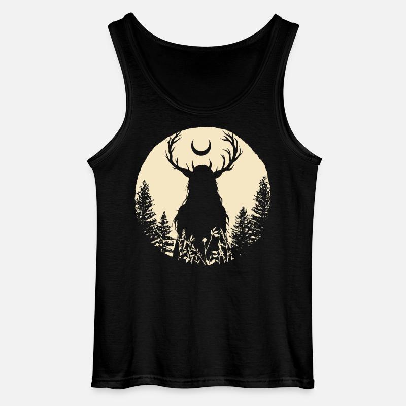 Mondhexe Moonwitch - Gildan Männer Tank Top - Schwarz