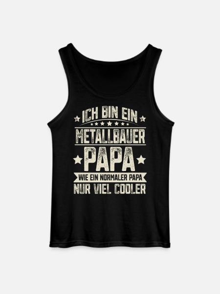 Metallbauer Papa - Gildan Männer Tank Top - Schwarz