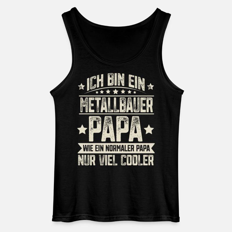 Metallbauer Papa - Gildan Männer Tank Top - Schwarz