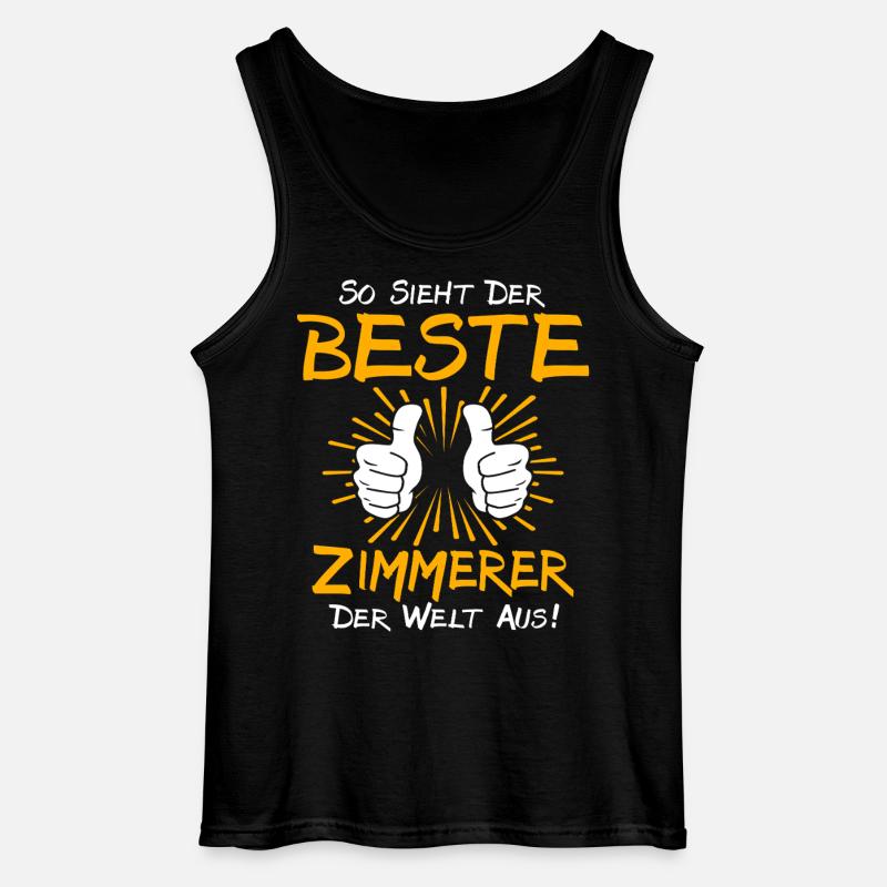 Zimmerer Geschenkidee - Gildan Männer Tank Top - Schwarz