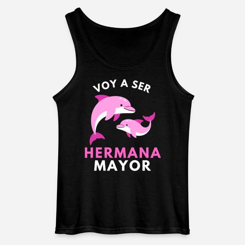 Ich werde eine große Schwester - Gildan Männer Tank Top - Schwarz