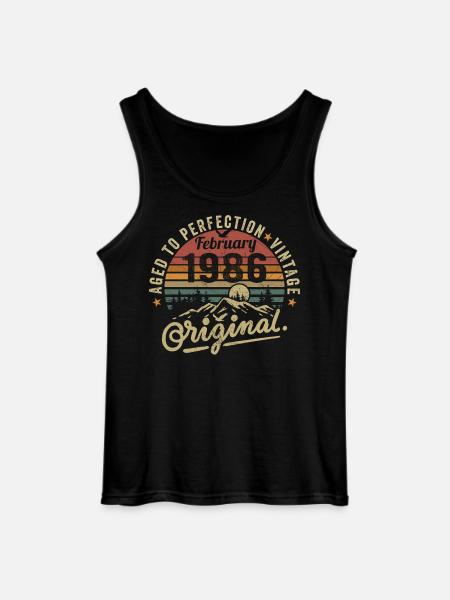 February 1986 - Gildan Men’s Tank Top - black