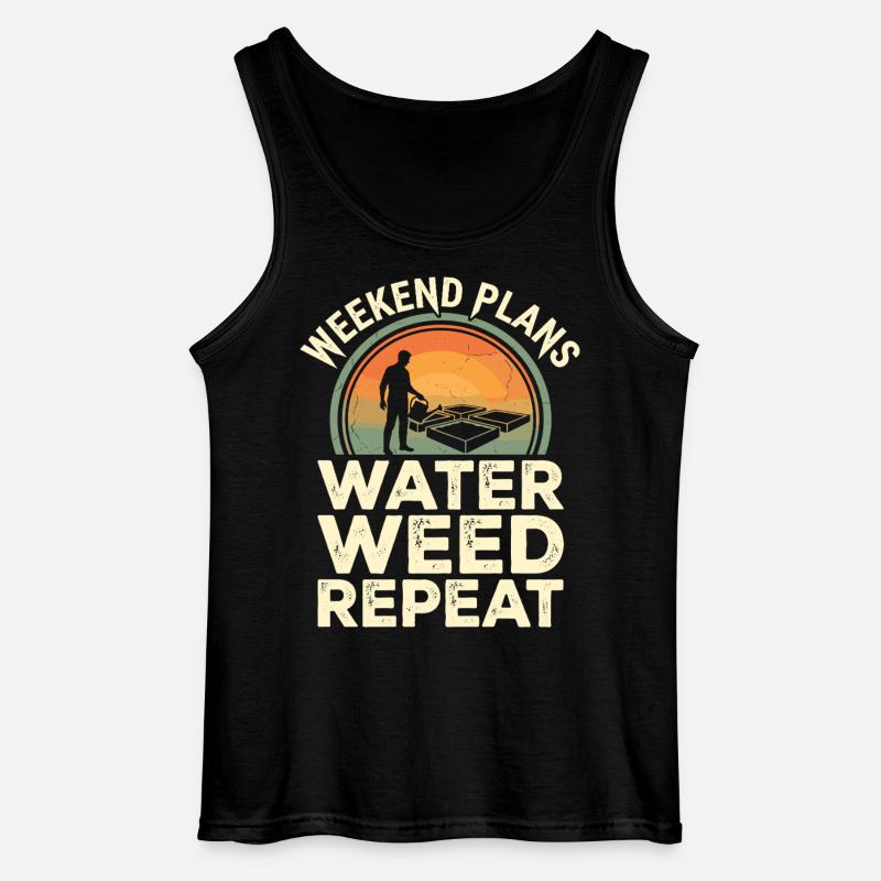 Weekend Plans Garten Humor - Gildan Männer Tank Top - Schwarz