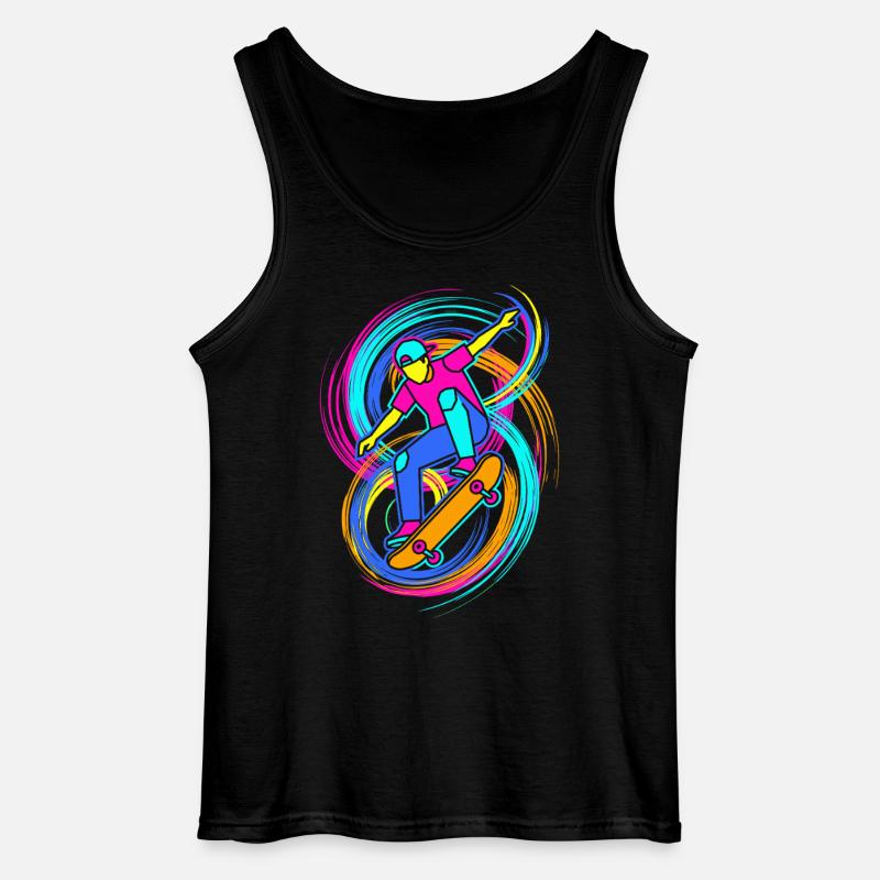 Skateboarders - Gildan Men’s Tank Top - black