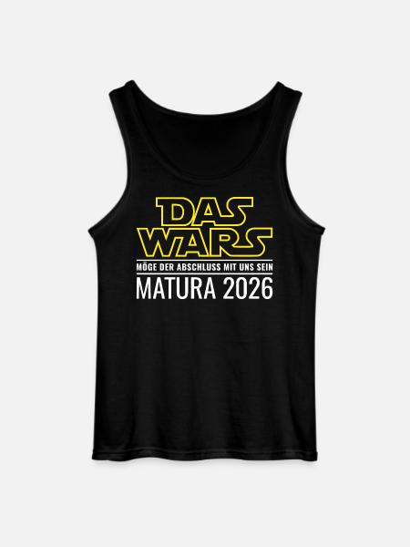 Matura 2026 Das wars - Gildan Männer Tank Top - Schwarz