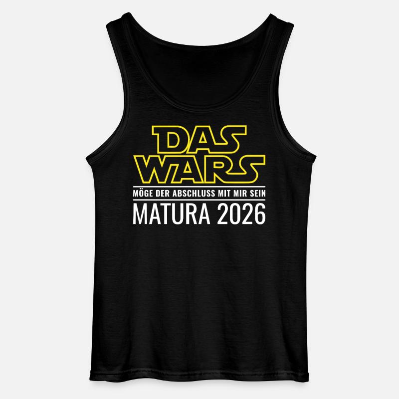 Matura 2026 Das wars - Gildan Männer Tank Top - Schwarz