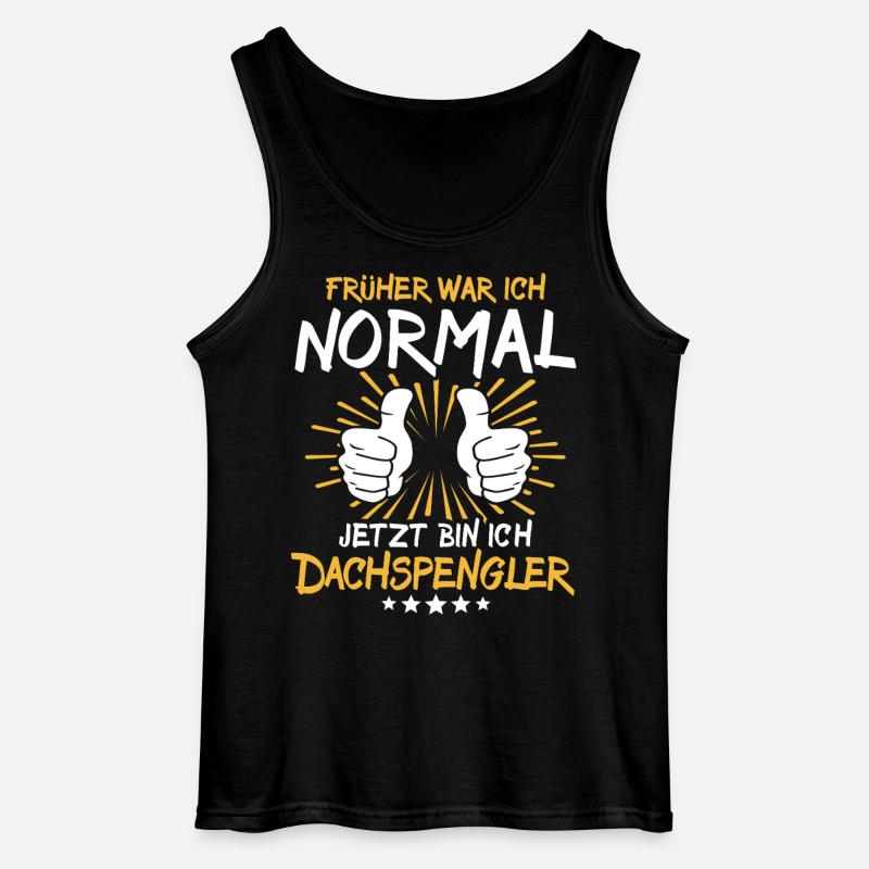 Dachspengler Spruch - Gildan Männer Tank Top - Schwarz