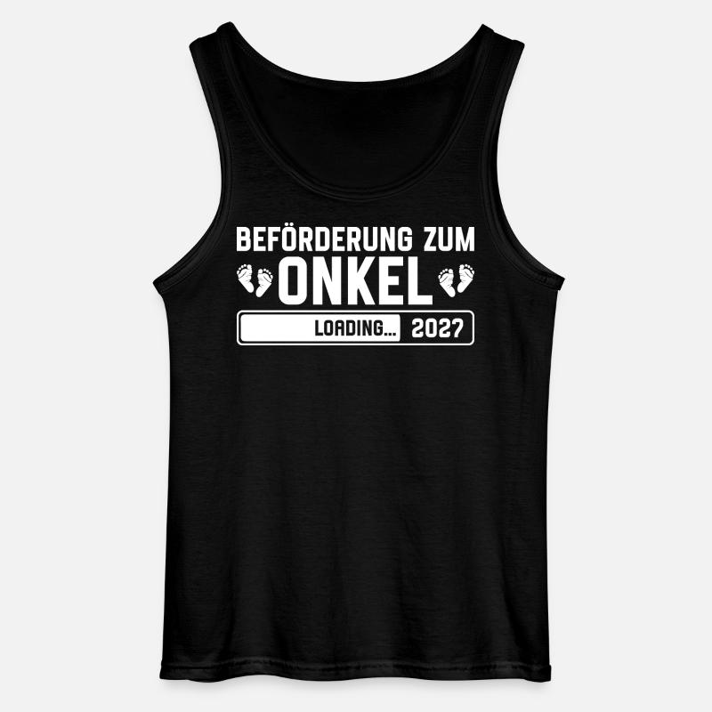 Beförderung zum Onkel 2027 loading - Gildan Männer Tank Top - Schwarz