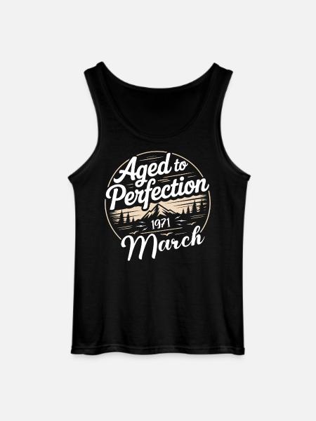 Birthday present march 1971 - Gildan Men’s Tank Top - black
