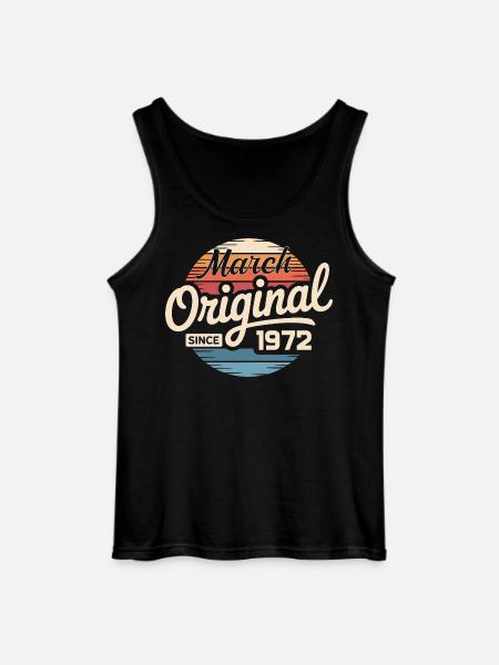Legendary since march 1972 - Gildan Men’s Tank Top - black