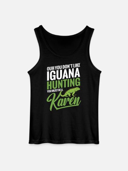 Leguan-Jagdausrüstung Reptilienjäger-Echse - Gildan Männer Tank Top - Schwarz