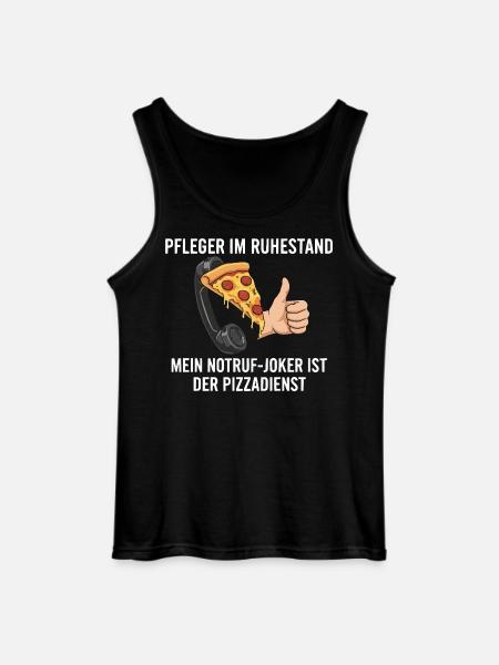 Rentner Notruf Pizzadienst - Gildan Männer Tank Top - Schwarz
