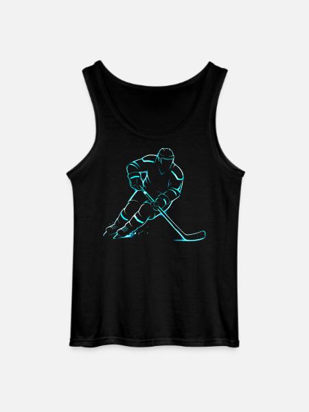 Eishockey Junge Spieler Geschenk - Gildan Men’s Tank Top - black