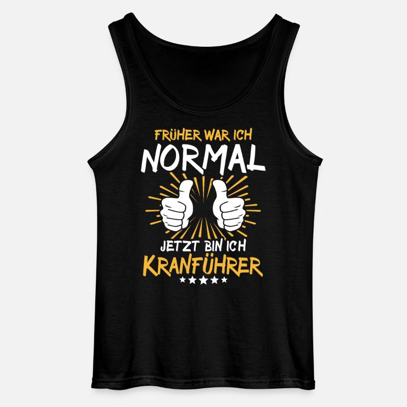 Crane operator Spruch - Gildan Men’s Tank Top - black