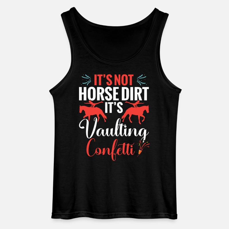 Pferdevaulter-Dinge Vaulting-Ausrüstung Künstlerisch - Gildan Männer Tank Top - Schwarz