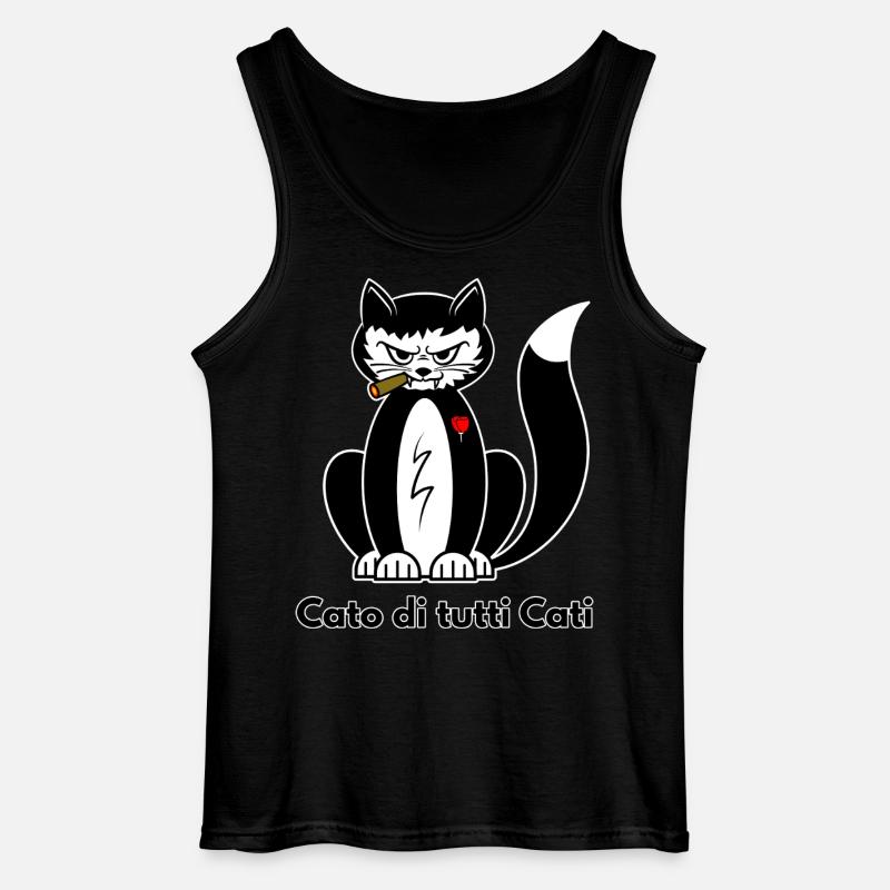 Cato di Tutti Cati - Gildan singlet for menn - svart