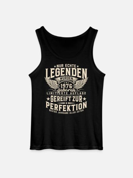 Legender ble født i 1976. - Gildan singlet for menn - svart