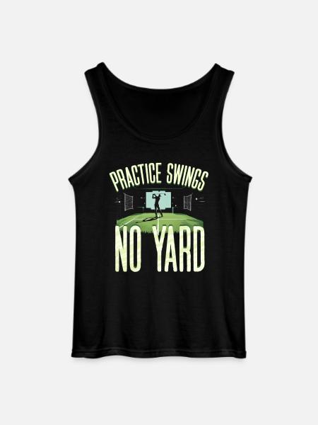 Golfsimulator Practice Swings No Yard - Gildan Männer Tank Top - Schwarz
