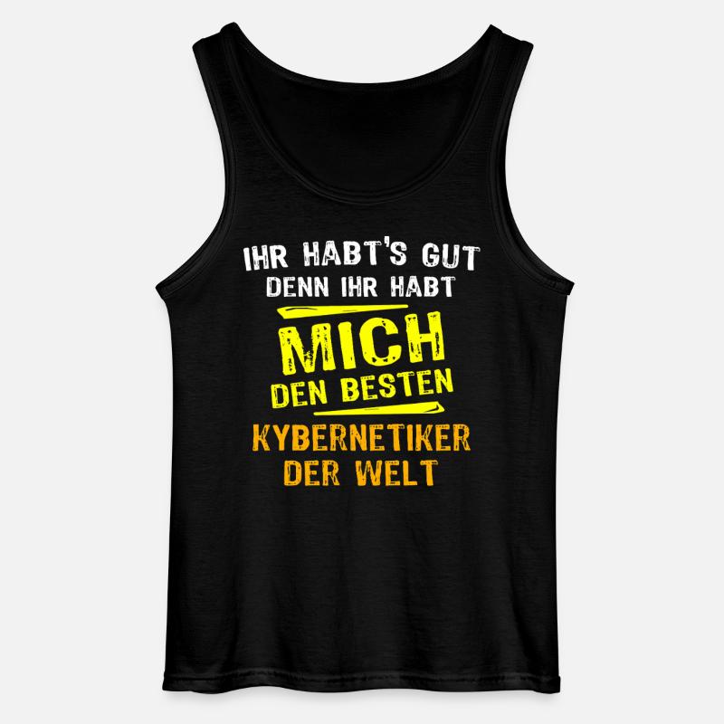 Kybernetiker Geschenk - Gildan Männer Tank Top - Schwarz