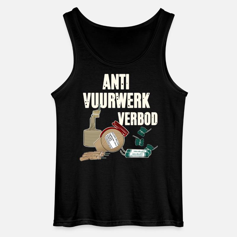 Vuurwerk Pyro - Gildan Männer Tank Top - Schwarz