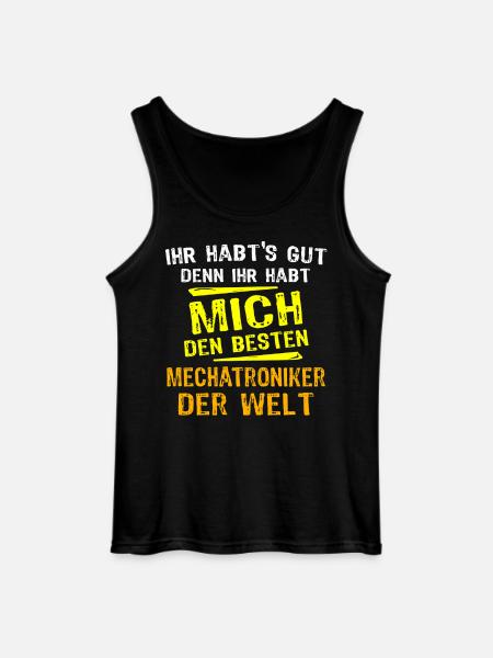 Mechatronics Technician Gift - Gildan Men’s Tank Top - black