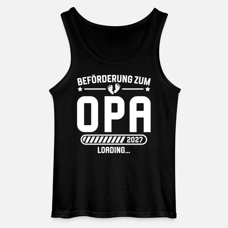Werdender Opa 2027 Beförderung Schwangerschaft - Gildan Männer Tank Top - Schwarz