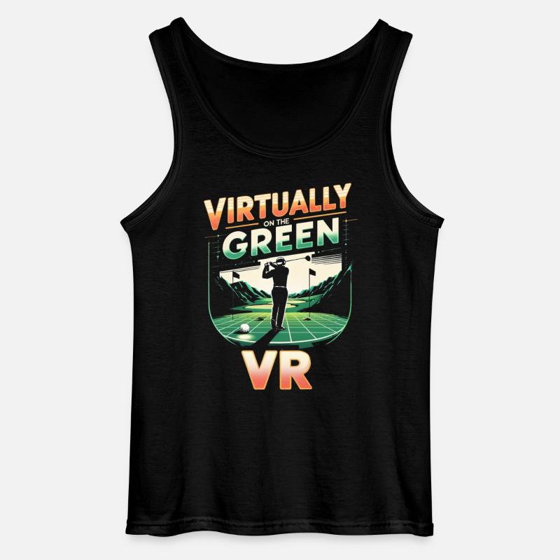 Golfsimulator - Gildan Männer Tank Top - Schwarz