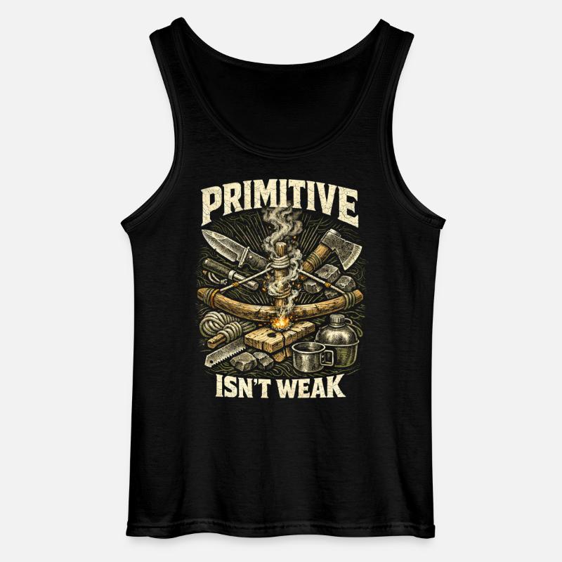 Prepper Überlebenskünstler - Gildan Männer Tank Top - Schwarz