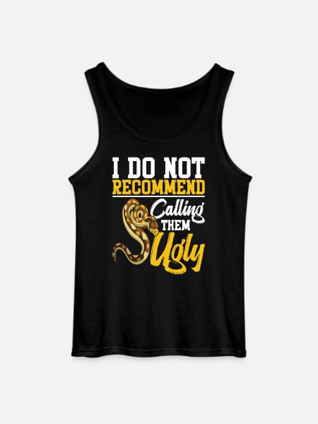 Schlangenliebhaber Reptiliengehege Python Futter Burmeser - Gildan Männer Tank Top - Schwarz